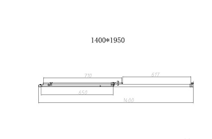 Душевая дверь Vincea Слим-Н (Slim-N) VDS-4SN140CLBN 140x195 брашированный никель, прозрачная