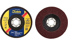 Круг лепестковый торцевой плоский Т27 Р36, 125х22 мм KUBIS 07-00-2703