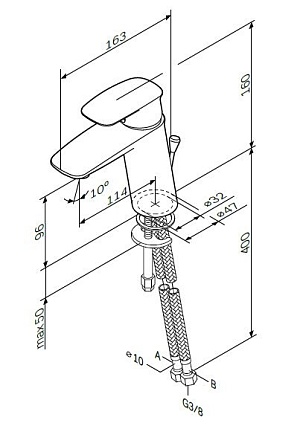 Смеситель для раковины Am.Pm Spirit V2.1 F71A02100