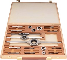 Набор метчиков и плашек Bucovice Tools UNF 1/4-1/2, HSS, 20пр 346100