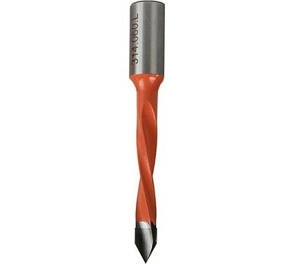 Сверло присадочное сквозное 6x70x10 мм, для ЛДСП, левое WOODWORK 314.060.L