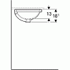 Раковина Geberit VariForm 39 см 500.746.01.2