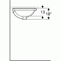 Раковина Geberit VariForm 39 см 500.746.01.2