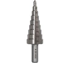Ступенчатое сверло VIRA по металлу 4-20 мм 551420