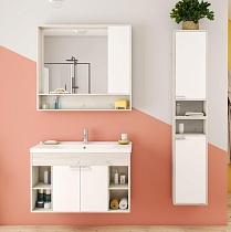 Мебель для ванной Акватон Флай 100 см белый/дуб крафт