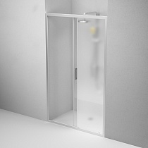 Душевая дверь Am.Pm Gem 120x195 прозрачное/матовое стекло, матовый хром