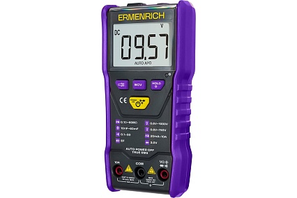 Цифровой мультиметр Ermenrich Zing TC20, фиолетовый 83844