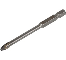 Сверло по керамике, кафелю и стеклу 6 мм, шестигранный хвостовик Варяг 01353