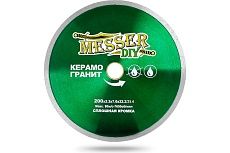 Диск алмазный сплошной по керамограниту (200х22.2/25.4 мм) Messer DIY 03.200.008