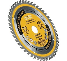 Диск пильный по дереву Woodmaker 160x20/16 мм, Z=48 ATB Diamond Industrial DIDD160Z48