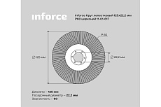 Круг лепестковый (125x22.2 мм; P60; цирконий) Inforce 11-01-617