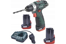 Аккумуляторная дрель-шуруповерт Metabo PowerMaxx BS 12 В, 2х2.0 600984000