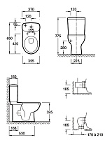 Чаша для унитаза Jacob Delafon Panache E1370-00