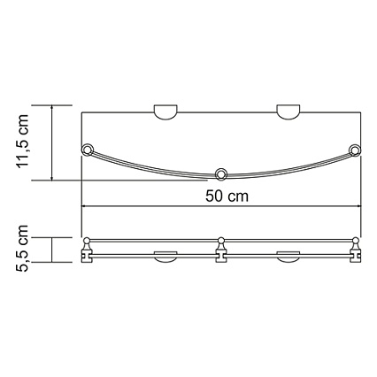 Полка WasserKRAFT Kammel K-8344