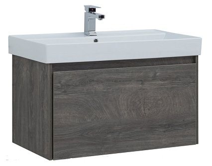 Тумба с раковиной Aquanet Nova Lite 90 см, 1 ящик
