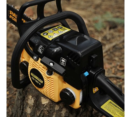 Бензопила Partner For Garden GS-180 / GS-180 P (бензиновая 1.5 л.с, мощность 2 кВт, объем двигателя 49,3 см3 , длина шины 16" - 40 см) ШК 5581