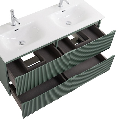 Тумба с раковиной BelBagno Uno 120 см, 4 ящика, Еловый матовый