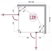 Душевой уголок BelBagno KRAFT-AH-22-100/80-C-Cr-R 100x80 прозрачный, хром, правый