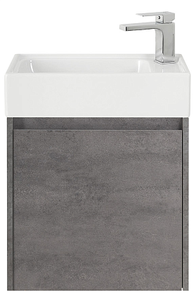 Тумба с раковиной BelBagno Kraft Mini 50 см Cemento Grigio, L