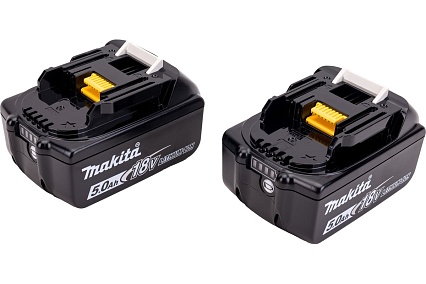 Аккумулятор 191L75-3 (2 шт; 18В; 5.0 Ач; Li-Ion) с зарядным устройством Makita 199380