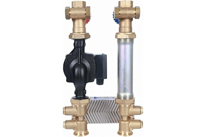 Насосная группа STOUT с 18 пластинами, с насосом, в теплоиз. Grundfos UPSO25-65 SDG-0038-182502 RG008U9S98RSO8