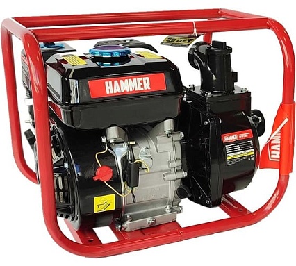 Мотопомпа Hammer Flex MTP285 3.6 лс, 30000 л/ч, глубина 8 м, высота 26 м 486030