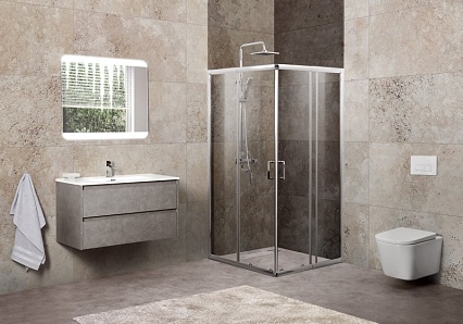 Душевой уголок BelBagno Unique 75/90x75/90 рифленый