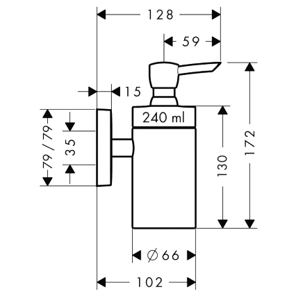 Дозатор Hansgrohe PuraVida 41503000