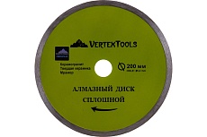 Диск алмазный сплошной для плиткореза (200х25.4 мм) Vertextools 04-200-6