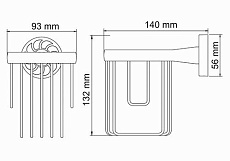 Держатель освежителя воздуха WasserKRAFT Isen K-4045