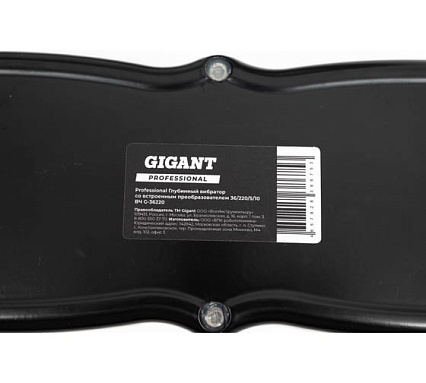 Глубинный вибратор Gigant Professional со встроенным преобразователем 36/220/5/10 ВЧ G-36220