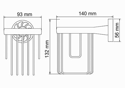 Держатель освежителя воздуха WasserKRAFT Isen K-4045