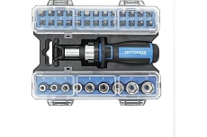 Отвертка реверсивная Optimus с набором бит и торцевых головок 36 предметом OPT-BS2036
