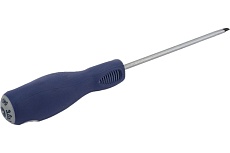 Шлицевая отвертка (Slotted, 3.0х75 мм, держатель) Мастак 040-30075H