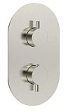 Смеситель для душа AQUAme Siena AQM8806BN термостат, никель шлифованный