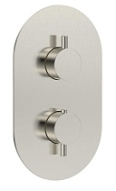 Смеситель для душа AQUAme Siena AQM8806BN термостат, никель шлифованный