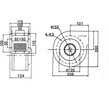 Вентилятор-улитка AIR-SC DF-140 4687202295425
