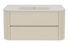 Тумба с раковиной Vincea Альто (Alto) 100 см светло-бежевый матовый