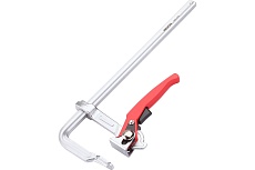 Цельнометаллическая струбцина REKON RF03-400-120 c храповиком 058117