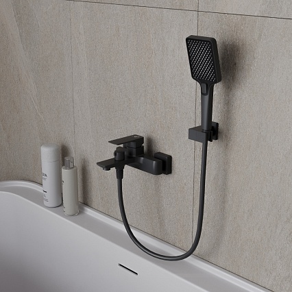 Смеситель для ванны Oliveeka D-Line OL-639003A-MB черный матовый