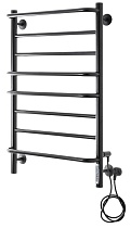 Полотенцесушитель электрический Domoterm DMT Орфей П8 500x800 EK с диммером, черный