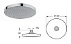 Верхний душ Vitra Rain A45633EXP