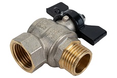 Шаровой кран LD PRIDE угловой шаровой 1/2'' - 1/2'' вн/нар бабочка 552306