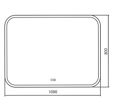 Зеркало Silver Mirrors Stiv neo LED-00002422 100x80 см с подсветкой, антипар