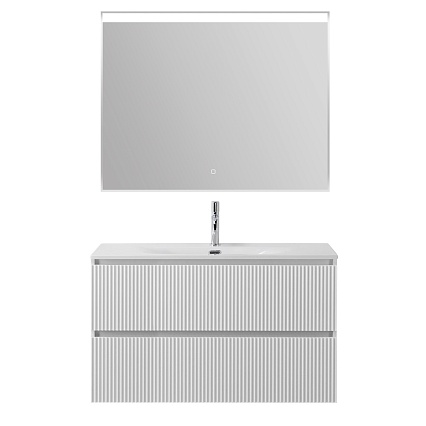 Тумба с раковиной BelBagno Uno 100 см Bianco Opaco