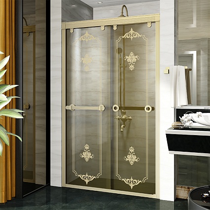 Душевая дверь Fra Grande 4-10-4-0-0-419 140x200 бронза
