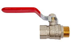 Шаровой кран AV Engineering 1/2" PN30 с внутренней-наружной резьбой, ручка AVE140012