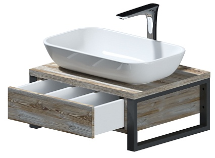 Тумба с раковиной 1MarKa Grunge Loft 60 см