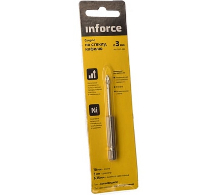 Сверло по стеклу/кафелю (3 мм) Inforce 11-01-086