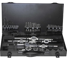 Набор метчиков и плашек Промлайн метрический, HSS, M3-M12, 44 предмета ПЛ070705_z025